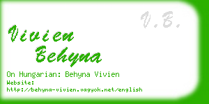 vivien behyna business card